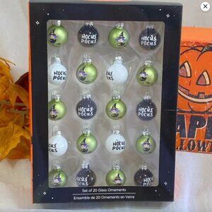 Toil And Trouble Blown Glass Mini Halloween Witch Hocus Pocus Tree Ornaments 20
